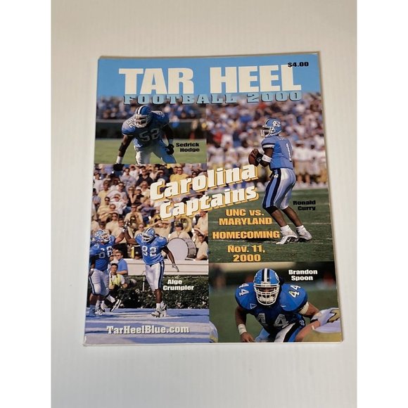 NCAA Accents 200 North Carolina Vs Maryland Football Program 192000 Poshmark